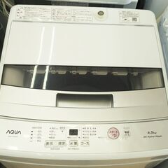 ★ジモティー割有★AQUA/アクア　4.5kg洗濯機　ホワイト　...