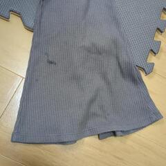 リブパンツ　裾フレア　しまむら　Lの画像