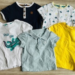 5着set❤️Okaidi オカイディ 男の子 ベビー服 70 可愛い Tシャツの画像