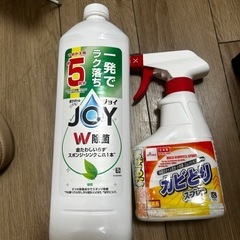 JOY W除菌 スポンジ洗剤 + ダイソー カビとりスプレー