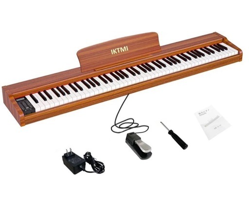 電子ピアノ 88鍵盤 ペダル付き 木製 電子 ピアノ 88鍵 携帯 Piano