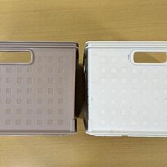 収納ボックス　カラーボックス用　ブラウン　ホワイト 