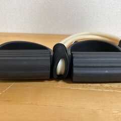 フットレスト  腹筋トレチューブ  ゴムチューブ　　【J290】の画像