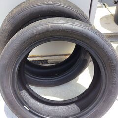 古タイヤ 165/55R15　２本　差し上げますの画像