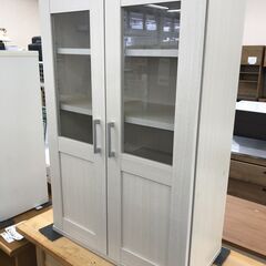 ★ジモティー割あり★KJ10191  ミニ食器棚 ホワイト H9...