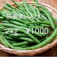 ②無農薬いんげん