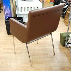 【8脚在庫】業務用 スチールチェア 幅57×奥行50×高さ81.5 座面高44cm パブリック株式会社 店舗用 チェア 肘付き 椅子 ラウンジチェア イス 札幌市 清田区 平岡の画像