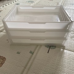 #38【3段セット】書類ケース プラスチック 収納 DAI…