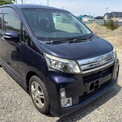 平成26年式、ムーヴ　カスタムX  SA、紺色、99100キロ