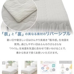 ニトリ　
両面使える肌布団 シングルの画像