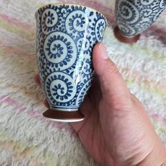 お値下げ中！昭和レトロ 中古品 有田焼 湯のみ3個セットの画像