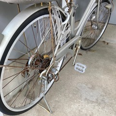 自転車パンクしてますの画像