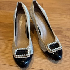 ツイードパンプス　24.5cm