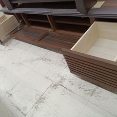 *お値段見直しました*リユースのサカイ栃木店★ジモティ割あり★  TV台 ブラウン W180.5×D43×H31 クリーニング済み TC8825の画像