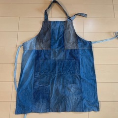 デニム　エプロン