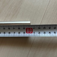 【7/末まで】【未使用】ステンレスパイプ(パイプ受け付き)🪛DIYにいかがでしょう？の画像
