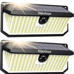 【新品未使用】高輝度ソーラーライト 466LED 防水・防犯・省...