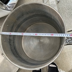 寸胴鍋ステンレス三層底 46㎝の画像