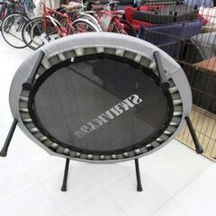 山善 トランポリン 直径約102cm GYMARMS グレー系 室内用 家庭用 中古 エクササイズ フィットネス ダイエット YAMAZEN 苫小牧西店の画像