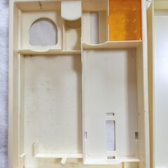 Ls1000‼️激レア‼️黒柿の裁縫箱　レトロ❗ 裁縫箱レトロ昭和小学生独楽・けん玉のデザイン80s (kuro shiro