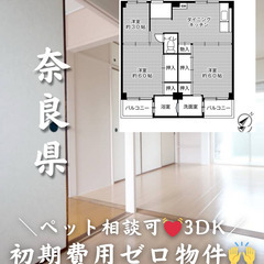 【奈良県・橿原市】3DK💓🐕‍🦺ペット相談可物件🐈💓【初期…