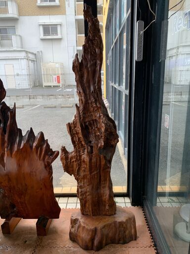 天然物 屋久杉流木① 天然木 オブジェ 置物〈検 木根 屋久杉 銘木 良