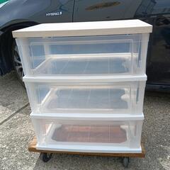 USED【木製天板】プラスチックチェストの画像