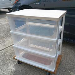 USED【木製天板】プラスチックチェスト
