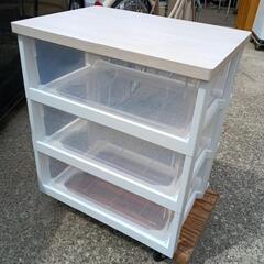 USED【木製天板】プラスチックチェストの画像