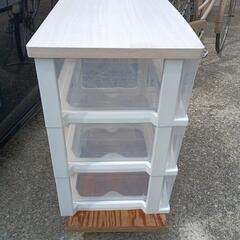 USED【木製天板】プラスチックチェストの画像