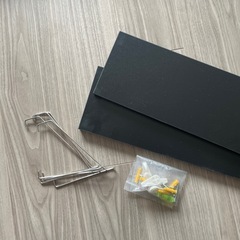 【ウォールシェルフ】新品未使用、90cm×２個、ブラックの画像