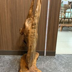 ★来店限定★　屋久杉　衝立　オブジェ　置物　基部ダボ破損の画像