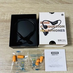 【新品】骨伝導イヤホン ワイヤレスイヤホン 黒 ブラック イヤホン