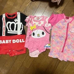 【4枚新品】半袖ロンパース7点の画像