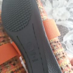 オレンジシューズの画像