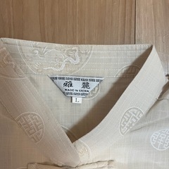 【新品未使用】チャイナ風　半袖　Lサイズ⭐︎ネックレス付き⭐︎冷房対策にの画像