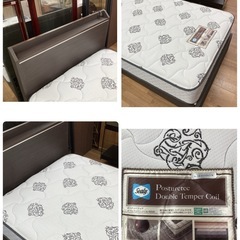 ジモティー限定価格！S166 ⭐ シーリー Sealy ニトリ シングルベッド ポスチャーテックコイル 幅97cm USED 高級の画像