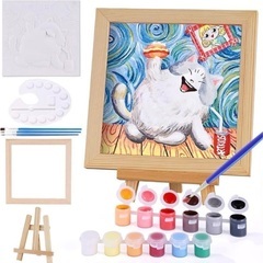 お絵描きキット アート 塗り絵キット 石膏アート 絵の具 お絵描き