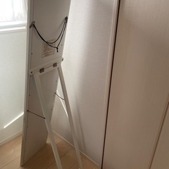 【決まりました】スタンドミラー　ホワイトの画像