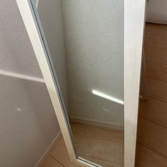 【決まりました】スタンドミラー　ホワイトの画像