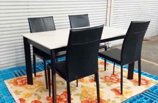 セラミックダイニングテーブルセット