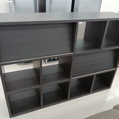 ★ジモティ割あり★  本棚 ブラック W159×D40×H115...