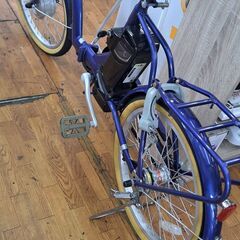 リサイクルショップどりーむ鹿大前店　No206　電動自転車・3段内装ギア・カギ付き・写真参照🎵　美品　LEDライト・カゴ付き🎵　折り畳み可能🎵　おすすめ品！の画像