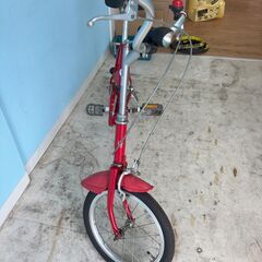折り畳み自転車、整備済ですの画像