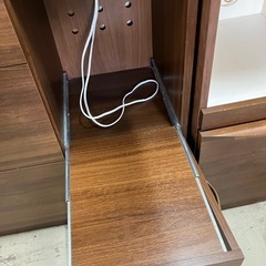 ☆値下げ☆O2505-661 ユーアイ キッチンボード ブラウン 固定ダボ有り 上下分割可 キズ汚れ有りの画像