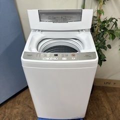 I318 🌈 ジモティー限定価格！ 2022年製の美品♪ AQUA 洗濯機 （6.0㎏） ⭐ 動作確認済 ⭐ クリーニング済の画像
