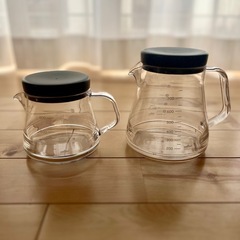 割れないコーヒーサーバー2つ