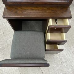 ★ジモティ割あり★TJ11721 小島工芸 ライティングデスク 茶 H112.5×D47.5×W65.5 クリーニング済みの画像