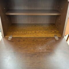 ★ジモティ割あり★TJ11721 小島工芸 ライティングデスク 茶 H112.5×D47.5×W65.5 クリーニング済みの画像