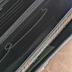 黒クロコダイル本革 メンズ  オマケ付きの画像